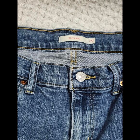Levi-s Women's Blue and Navy Jeans - Picture 1 of 5